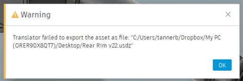 fusion translator failed to export the asset as file|Exporting as .usdz file for Augmented Reality fails in Fusion.